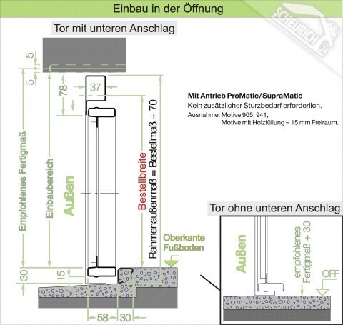 Hörmann Garagen Schwingtor Berry N80 - Motiv 902 Mit Torgriff In 2625x2125mm