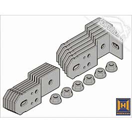 Hörmann Befestigungslaschen und Futterstücke, 16 Laschen für Element
