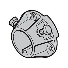 Hörmann Flansch Federwelle 40 mm mit Nut, WA100/200 inkl. Sechskantschrauben
