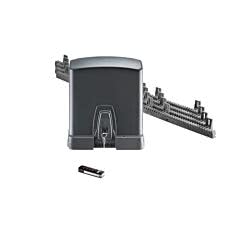 Sommer Schiebetorantrieb RUNner Set inkl. Steuerung, 1 Handsender Pearl, 4m Kunststoffzahnstange