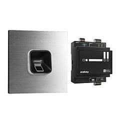ekey sLine Fingerprintset in Schwarz für Gira 106 V4A, Aktionspreis