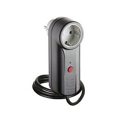 Sommer SOMplug (Funkempfänger im Steckdosengehäuse), mit Kabel zum Anschluss an den Tastereingang des Antriebs, SOMloq 2