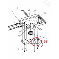 38 - Motor FM für Normstahl Mono Garagentorantrieb