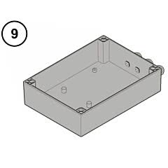 9 - Hörmann Steuerungsgehäuse Unterteil für RotaMatic / P / PL / Akku