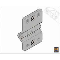 Hörmann Scharnier für Schlupftür (50 mm) für Industrie-Sektionaltor BR 30 und BR 40, versch. Ausführungen wählbar (Ersatzteile Tore)