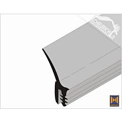 Hörmann Seitendichtung für Industrie-Sektionaltor BR 30 und BR 40, Preis pro 10 cm (Ersatzteile Tore)