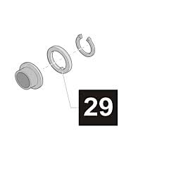 29. Sommer Anlaufscheibe 2 x 32 (Edelstahl), twist 200, 200 E (TORANTRIEBE)