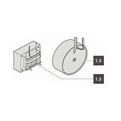 1.3. Sommer Trafo Ringkern 230V/24V, 150VA mit Netzkabel D duo S, 500 + 650 SL-SL40 (TORANTRIEBE)