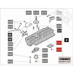2.7 Sommer Laufwagenplatine SET, Motor 500-650N sprint 550 S, SL (TORANTRIEBE)