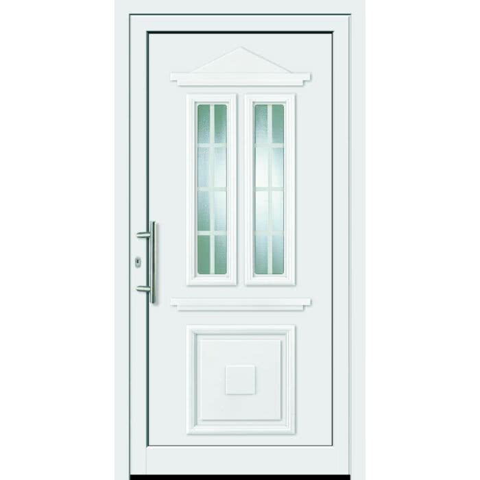 Feba Novotherm Kunststoff Hausture Modell 504 Weiss Mit Glas Orna C