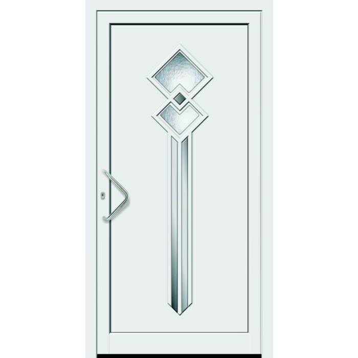 Feba Novotherm Kunststoff Hausture Modell 510 Weiss Mit Glas Orna C