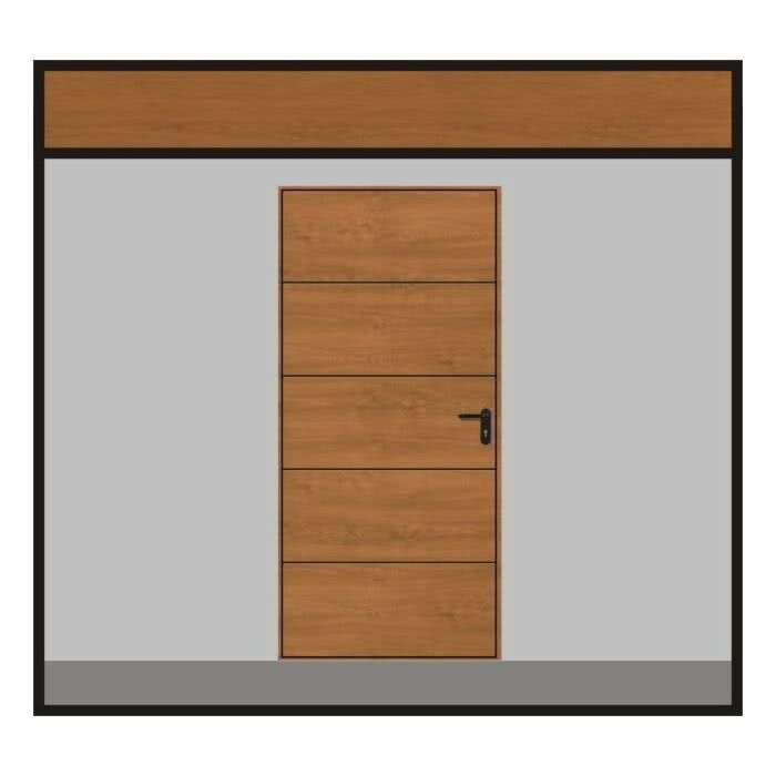 Hormann Garagen Nebenture Motiv 985 Decograin Eckzarge Ansichtsgleich Zu Hormann Schwingtoren Aus Stahl