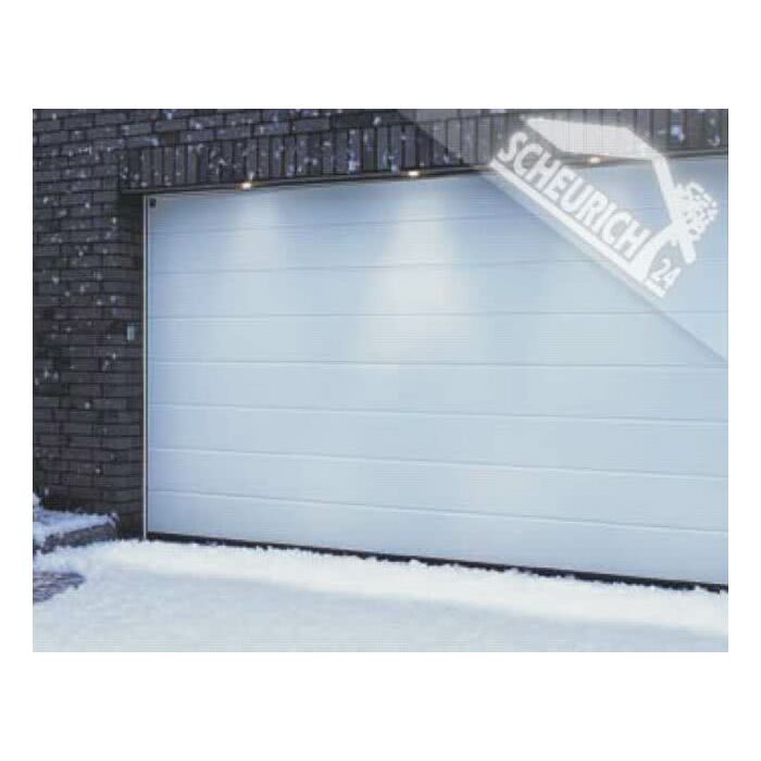 Hormann Sektionaltor Lpu 40 Garagentor M Sicke Farbe Weiss Woodgrain Breite 2500 Mm X Hohe 2125 Mm Z Beschlag Ohne Antrieb