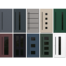 TorOne Haustür Aus Stahl-Aluminium - Komplettset Mit 4-fach Verglasung & Sicherheitsschloss | Individuell Anpassbar