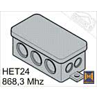 Mini-2-Kanal-Empfänger HET24 868,3 MHz
