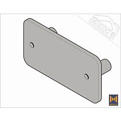 Hörmann Griffplatte für Industrie-Sektionaltor BR 30 und BR 40, versch. Ausführungen wählbar (Ersatzteile Tore)