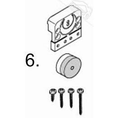 6 - Magnethalter-Set für Normstahl Noblesse 400 und Noblesse 800 Schiebetorantrieb