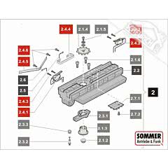 2.4 Sommer Laufwagen Service-Kit für Garagentorantriebe sprint 550 S, SL (TORANTRIEBE)