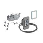 Sommer Funk-Codetaster ENTRAcode+ für Sektionaltore Set mit Blende aus Edelstahl schwarz