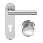 ECO Wechselgarnitur D-310 Kurzschild mit OGL Click mit K-130 Türknopf, 9 mm FS ER PZ 72 mm