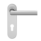 ECO Drückergarnitur D-310 Kurzschild mit OGL Click, 9 mm FS ER PZ 72 mm