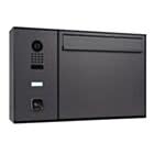 HELLO-Briefkasten inkl. DoorBird-Sprechanlage D1100E und ekey sLine Fingerprint, Aufputz