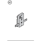 Hörmann Schloss N80/F80/Schlupftür-Tor oder EcoStar für Profil-Halbzylinder Tagesverriegelung, federnde Stangen ohne Anschraubbrücke