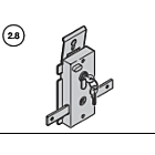 Hörmann Schloss mit Profil-Halbzylinder N80/F80 Tagesverriegelung