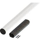 Marantec ASTL4J 2-teiliger Aluminium-Rundbaum, ø 60 mm, 2x 2 m