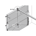 Notentriegelung (außen) NET1 für Schwingtore