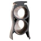 Novoferm Bodengummi 2 Kammer, H=42mm, 24x57