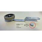 Rundum Meir Tragerolle (Ø: 75 mm), vorgerichtet für Bügel, inkl. Schraube, Mutter und Distanzbuchse 8mm