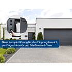 HELLO-Briefkasten inkl. DoorBird-Sprechanlage D1100E und ekey sLine Fingerprint