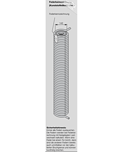 Hörmann Torsionsfeder Nr R 314 mit Kunststoffrohr für Industrie-Sektionaltor