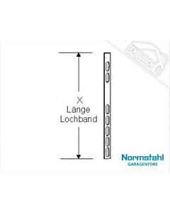 Lochbänder in verschiedenen Längen, für Normstahl Schwingtor SWT bis 3000 mm