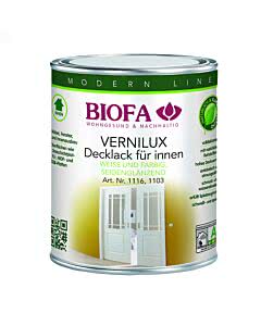 Biofa VERNILUX Decklack - weiß seidenglänzend, lösemittelhaltig Innen 0,75 Liter 