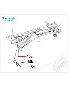 15a - Entriegelungsseil für Normstahl Tandem, Perfekt Garagentorantrieb