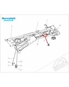 4 - Endabschalter für Zahnriemen inkl. Schraube für Normstahl Tandem Garagentorantrieb