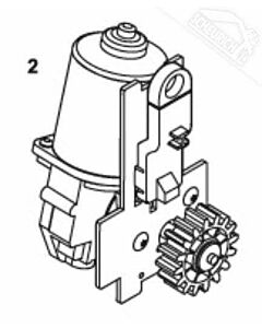 2 - Motoreinheit für Normstahl Elegance 2500 Drehtorantrieb