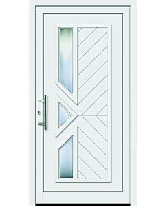 Feba Novotherm Kunststoff Haustüre Modell 503, weiß, mit Glas Orna C