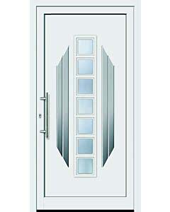 Feba Novotherm Kunststoff Haustüre Modell 510, weiß, mit Glas Orna CFeba Novotherm Kunststoff Haustüre Modell 509, weiß, mit Glas Orna C