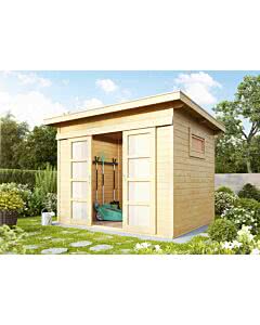 Wolff Finnhaus Pultdach Gartenhaus Pulti 28 ST-B mit SD A