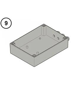 9 - Hörmann Steuerungsgehäuse Unterteil für RotaMatic / P / PL / Akku