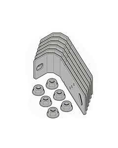 Hörmann Element mit Umfassungszarge, Dübelmontage, Einbau in Wände aus Mauerwerk, geputzt, Befestigungslaschen Dübellaschenset für U-Zarge (Default)  Zurück Zurücksetzen Löschen Duplizieren Speichern Speichern und weiter bearbeiten