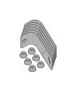 Hörmann Element mit Umfassungszarge, Dübelmontage, Einbau in Wände aus Mauerwerk, geputzt, Befestigungslaschen Dübellaschenset für U-Zarge (Default)  Zurück Zurücksetzen Löschen Duplizieren Speichern Speichern und weiter bearbeiten