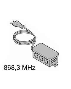 Mini-2-Kanal-Empfänger HET2 868,3 MHz, 230V