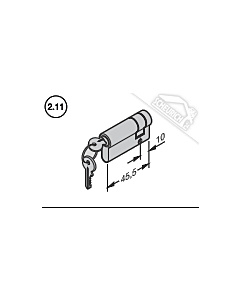 Hörmann Profil-Halbzylinder N80/F80/Schlupftür-Tor