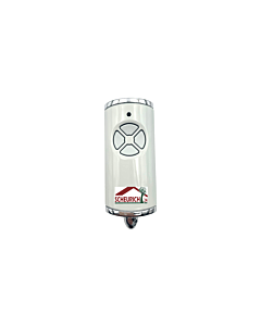 Hörmann Handsender HSE 4 BS 868 MHz weiß glänzend, mit Scheurich Logo