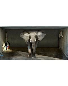 Garagentorplane Moving Elephant
