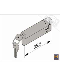 Hörmann Profil-Halbzylinder, 55,5 + 10 mm für Industrie-Sektionaltor BR 30 und BR 40 (Ersatzteile Tore)